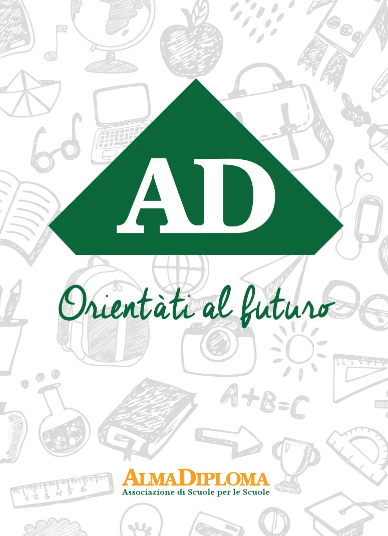 AlmaDiploma — Un mazzo per orientarsi: illustrazione, 63×88 MM