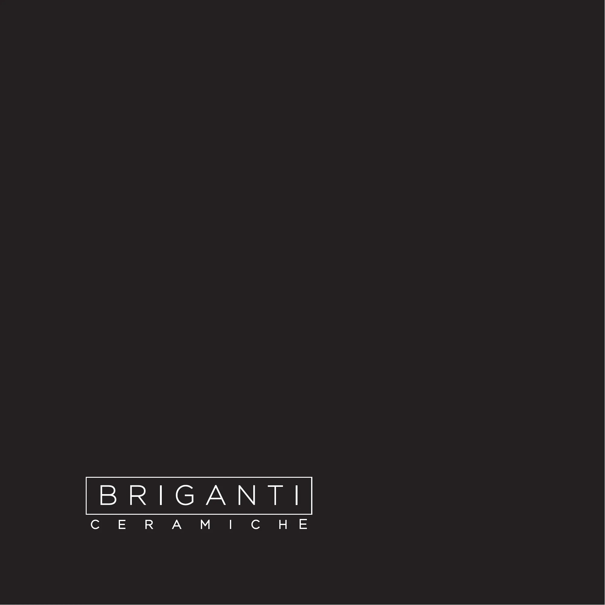 Briganti Ceramiche — Un catalogo in nero: tavola 1 di 14, 300×300 MM