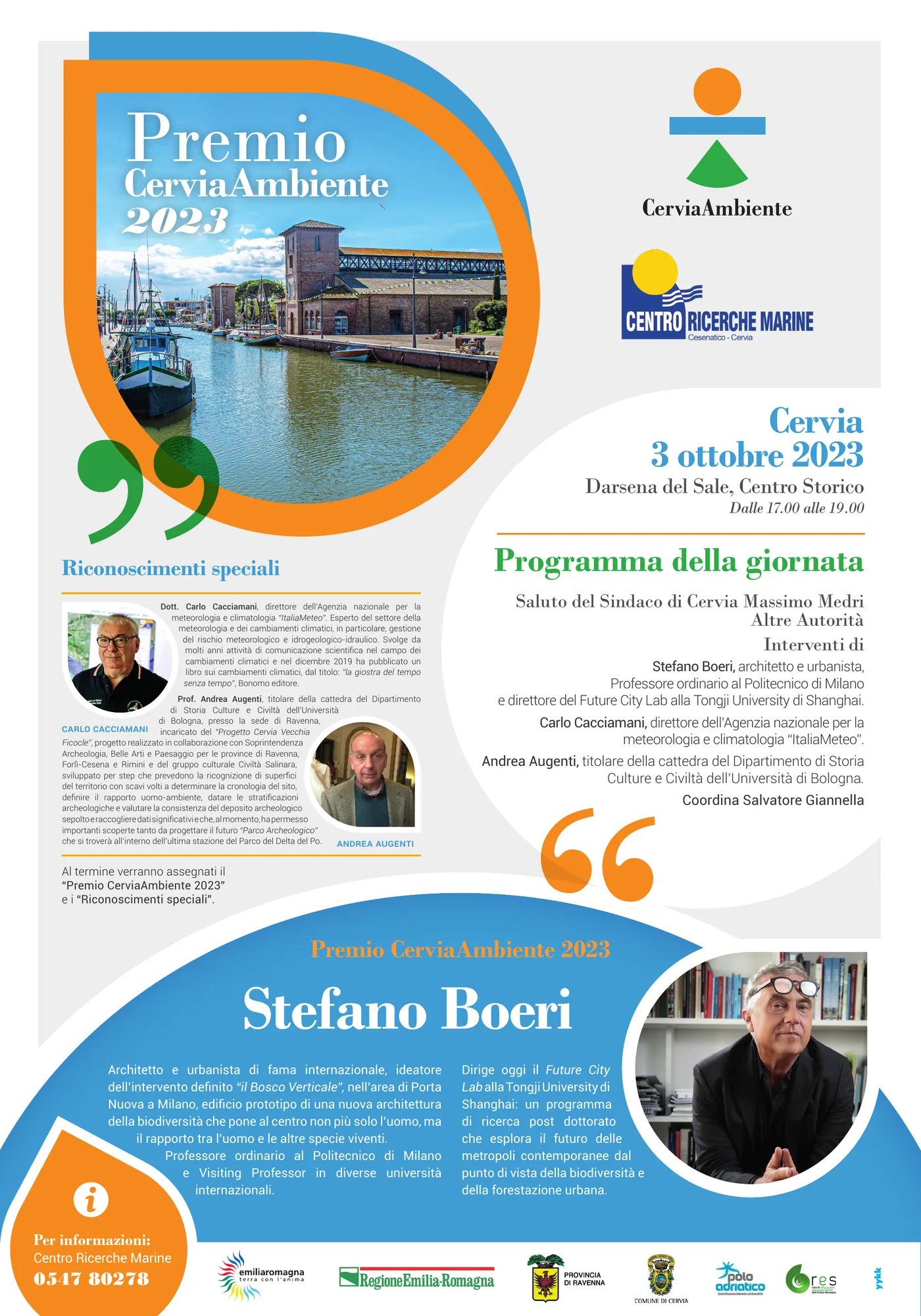 CerviaAmbiente — Centro Ricerche Marine — Premio CerviaAmbiente: manifesto, 70×100 CM