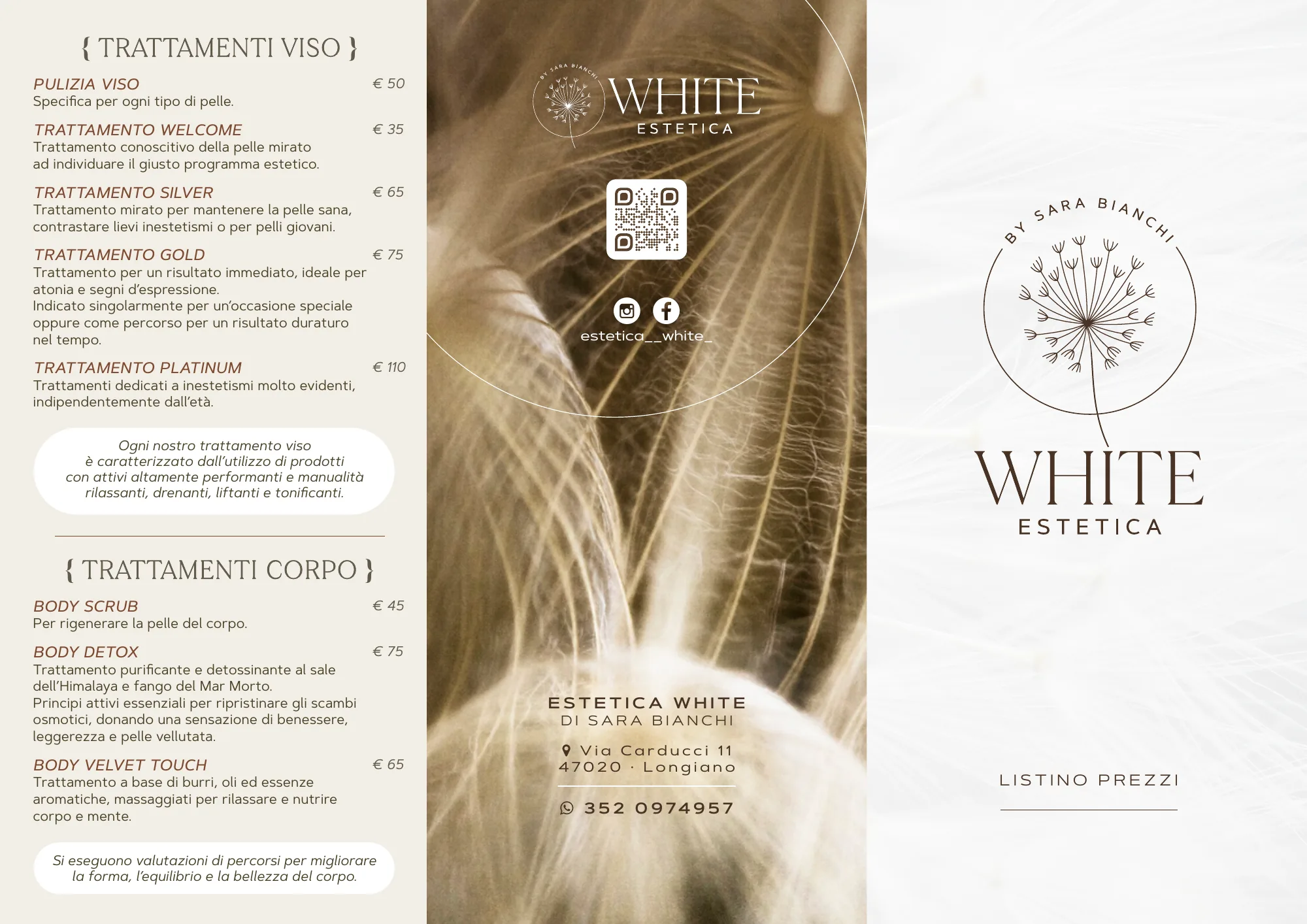 Estetica White di Sara Bianchi — Un soffione per insegna: tavola 1 di 2, A4