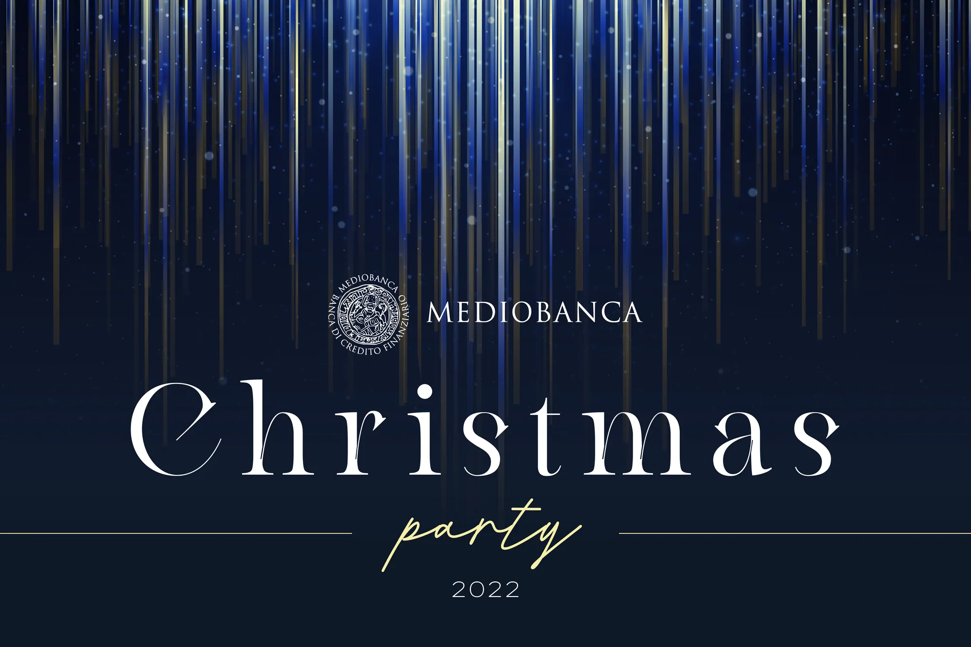 G2 Eventi per Mediobanca — Mediobanca Christmas Party: evento aziendale, 300×200 CM