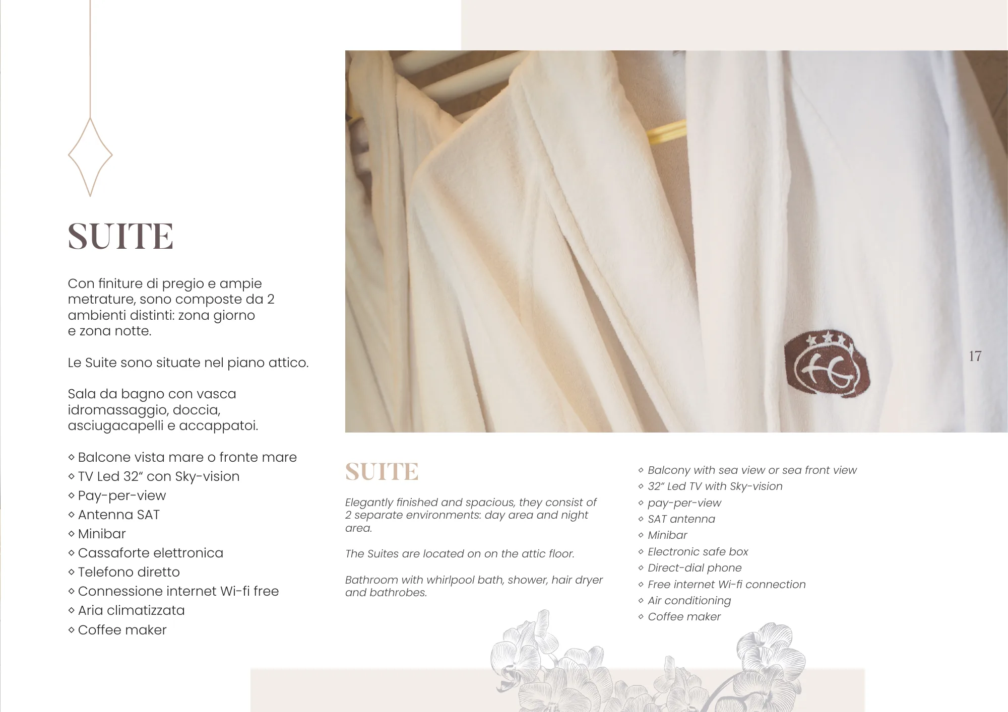 Hotel Gambrinus Cervia — L'orchidea come filigrana: tavola 17 di 28, A4