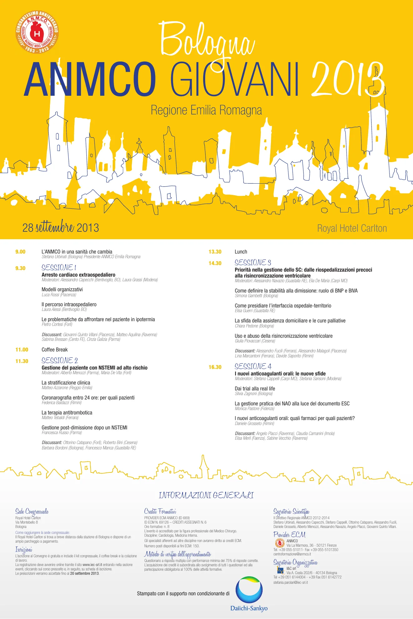 I&C Eventi — Congressi medici a Bologna: congressi, 40×60 CM