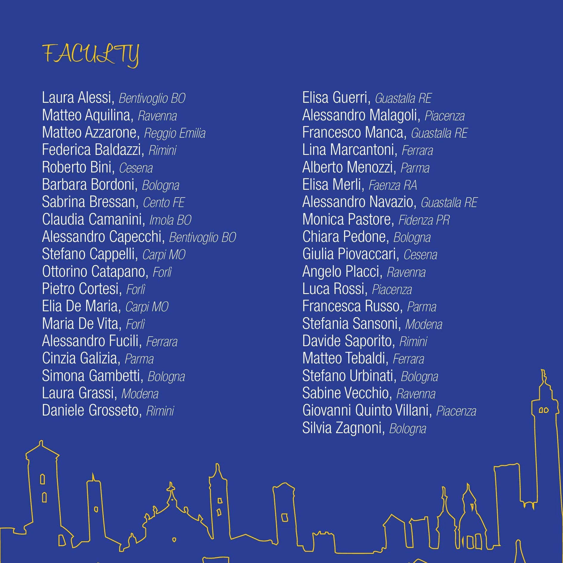 I&C Eventi — Congressi medici a Bologna: tavola 5 di 8, 160×160 MM
