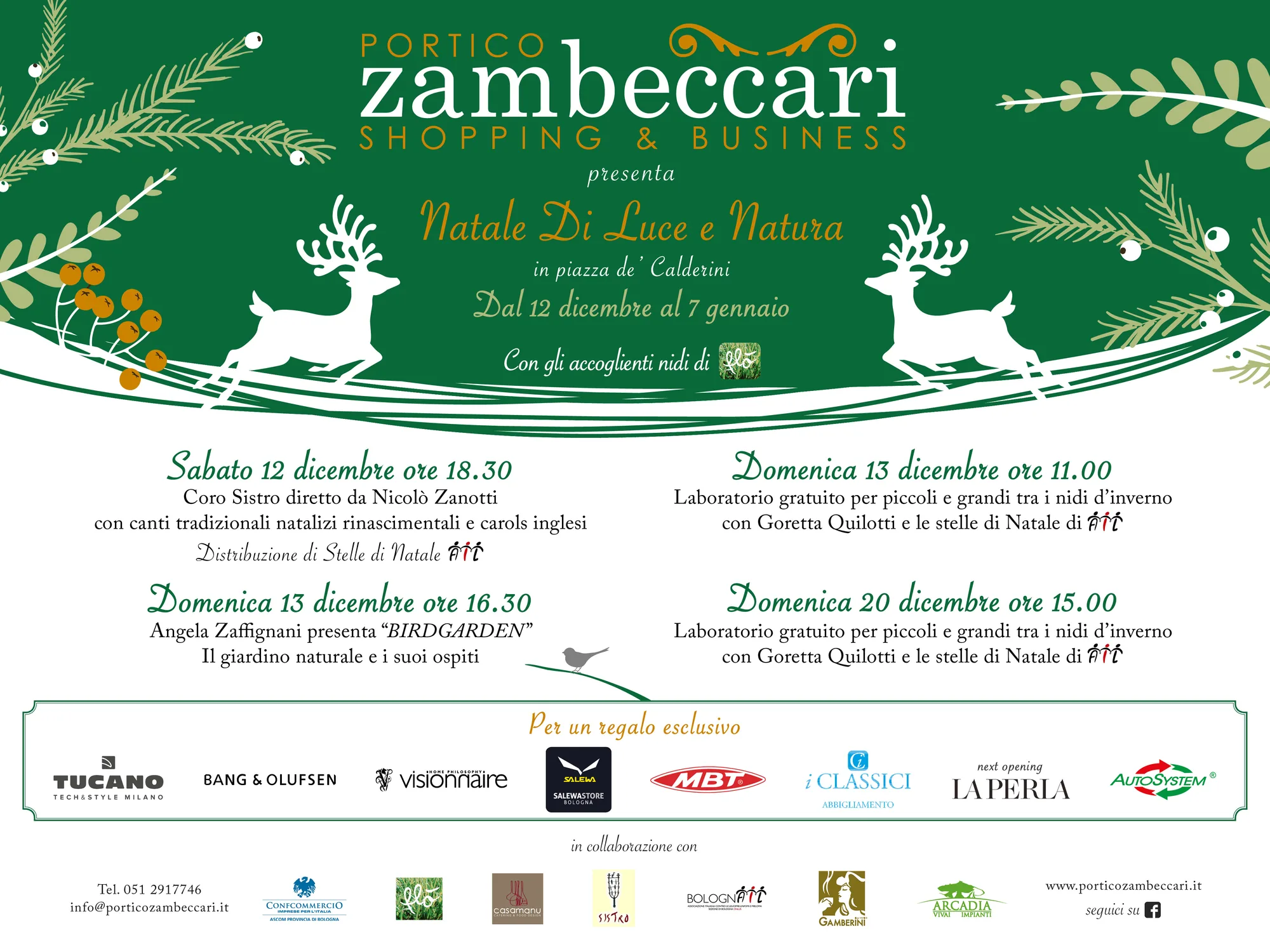 Portico Zambeccari — Shopping & Business — Natale in piazza de' Calderini: eventi natalizi, 2000×1500 PX