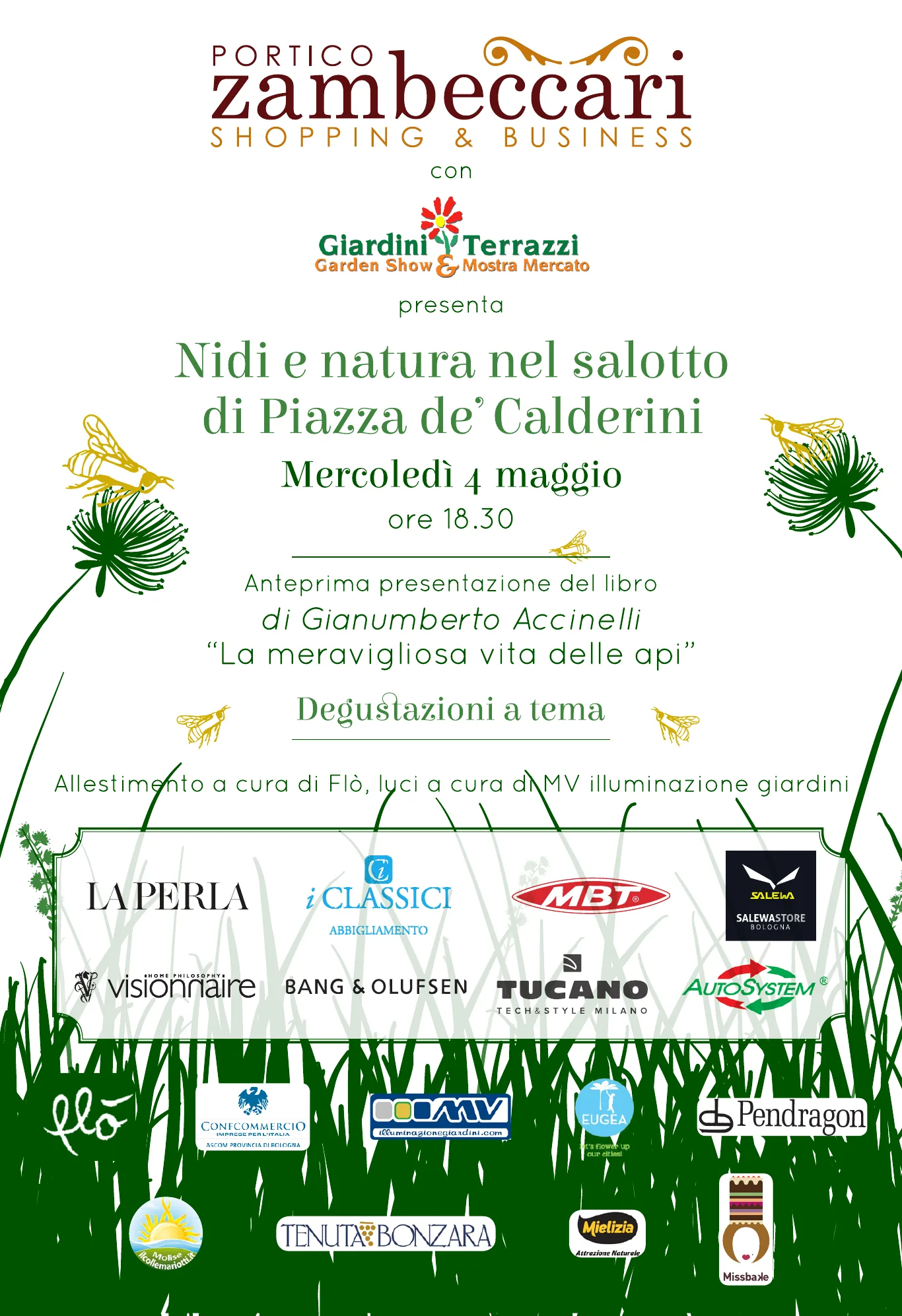 Portico Zambeccari — Shopping & Business — Natale in piazza de' Calderini: eventi natalizi, 135×197 MM